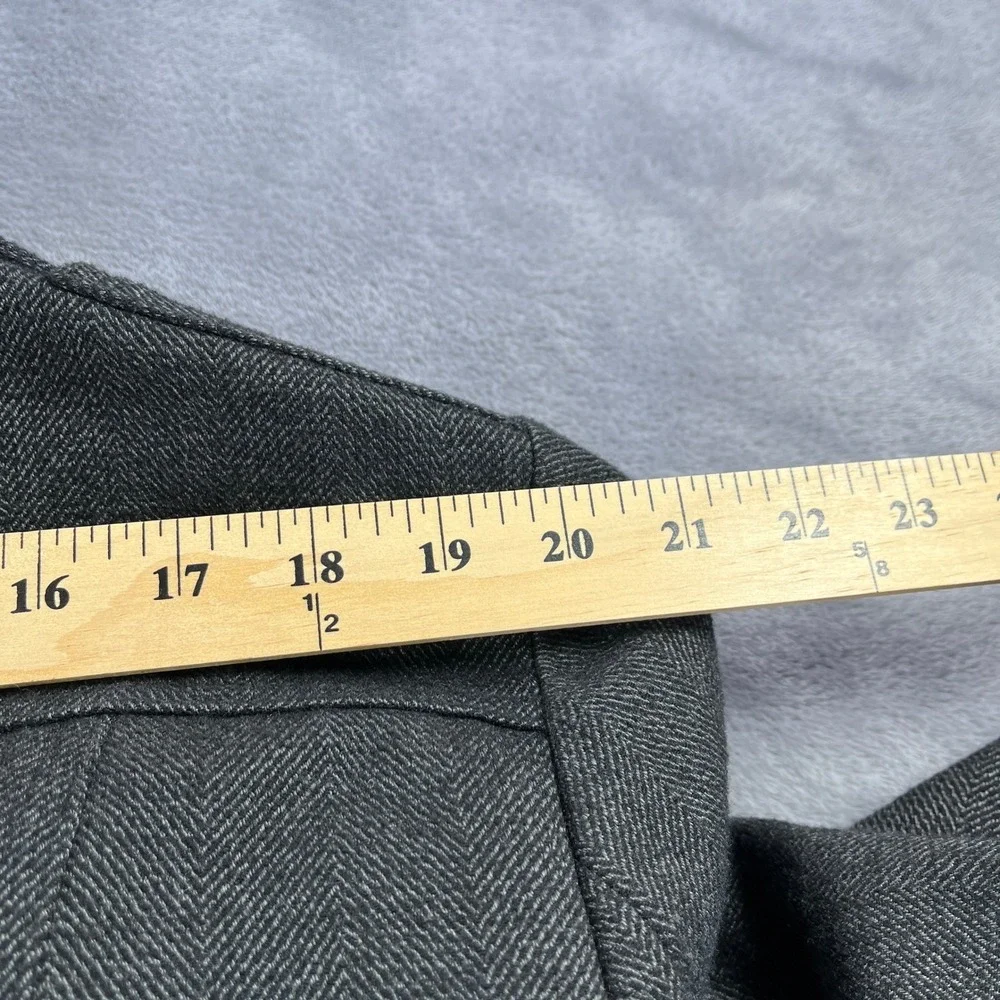 BR Wool Blend Jacket XL Grey Herringbone Field Coat  Winter Peacoat Classic